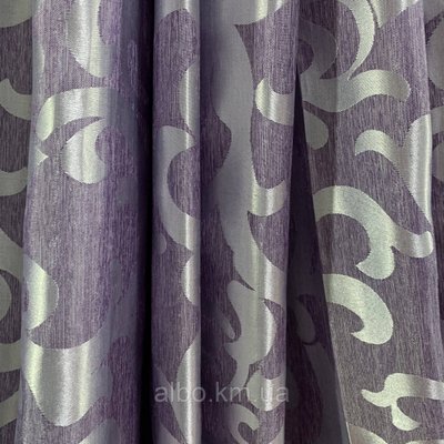 Жакардова тканина на метраж фіолетового кольору, висота 2,8 м (C28-10) 1524408606 фото