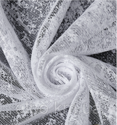 Жакардовый тюль на метраж в белом цвете, высота 2,8 м (151-5) 1481850080 фото