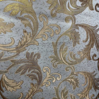 Легкая шторная ткань жаккард с люрексовой ниткой кремового цвета, ширина 1.5 м на метраж (D26-23) 1530190328 фото