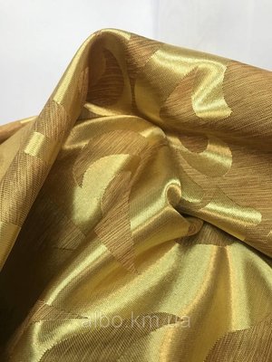 Жакардова тканина в золотому кольорі, висота 2,8 м (C28-9) 1524415141 фото