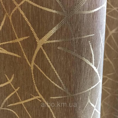 Модна шторна жакардова тканина з ефектом битого скла, золотого кольору (C17-9) 1647894670 фото