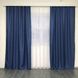 Готові штори Сині льон 270*150 см модні щільні портьєри для спальні та вітальні 1130515419 фото 1