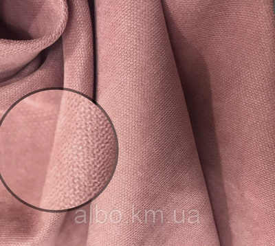 Шторна однотонна тканина мікровелюр висота 3 метри, Ніжно- рожевий (Petek-213) 1525314600 фото