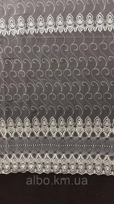 Фатиновий кремовий тюль з кремовою вишивкою, висота 2,8м (7ARS880kr) 1418091695 фото