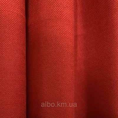 Тканина для штор Petek-113 Червоний 3 м мікровелюр однотонний, штори для залу та вітальні на метраж 1525873947 фото