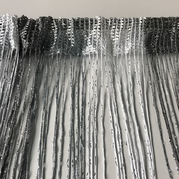 Нитки штори Серпанок з люрексом 300x280 cm Графіт-сіро-білі (NL-308) 1082544989 фото