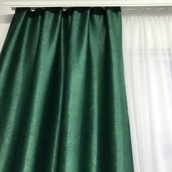 Сучасні штори в спальню, штори однотонні, штори в кімнату Зелені (SH-250-15) 1132772866 фото