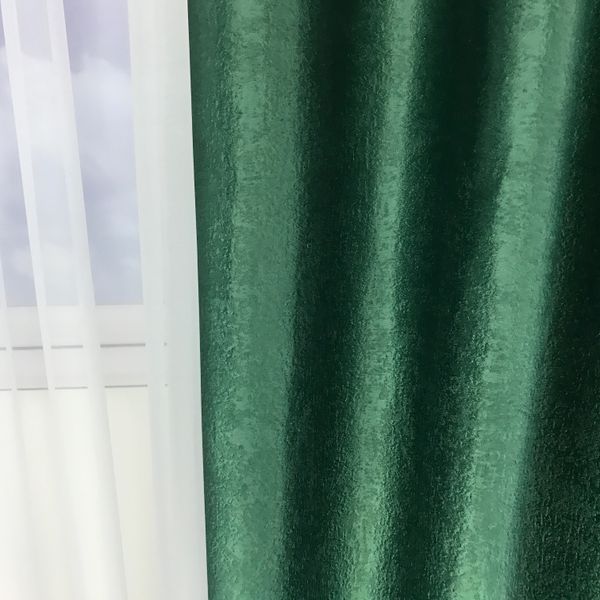 Сучасні штори в спальню, штори однотонні, штори в кімнату Зелені (SH-250-15) 1132772866 фото