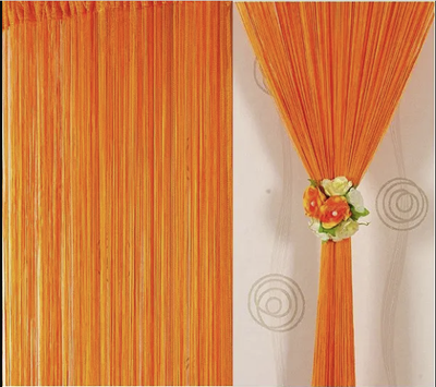 Нитяные шторы однотонные Оранжевые 300x280 cm ALBO (NO-30) 1609540928 фото