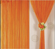 Нитяные шторы однотонные Оранжевые 300x280 cm ALBO (NO-30) 1609540928 фото 1