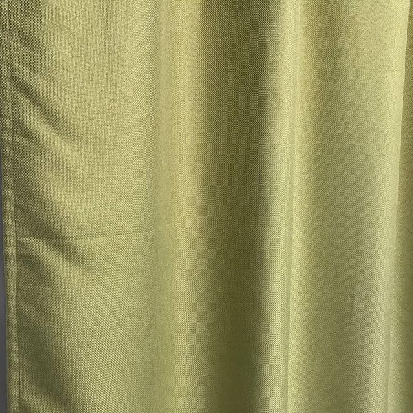 Готові однотонні штори льон blackout блекаут Оливкові, Комплект штор на тасьмі зі щільної портьєрної тканини 1274385960 фото