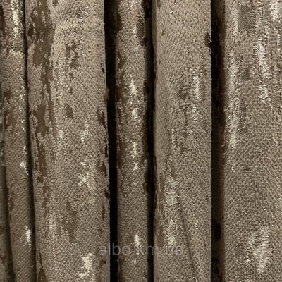 Мраморная шторная ткань на метраж капучино, высота 2,8м (М19-06) 1371348546 фото