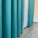 Красиві стильні штори однотонні мікровелюр на тасьмі, комплект готових штор для залу Бірюзові 1275615850 фото 8