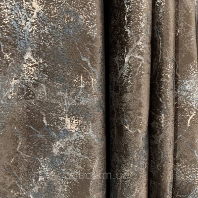Гарна тканина на метраж оксамит, висота 3м Коричневий (916-19) 2006609026 фото