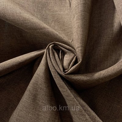 Лляная легкая ткань в шоколадном цвете на метраж (М1-1) 1390649681 фото