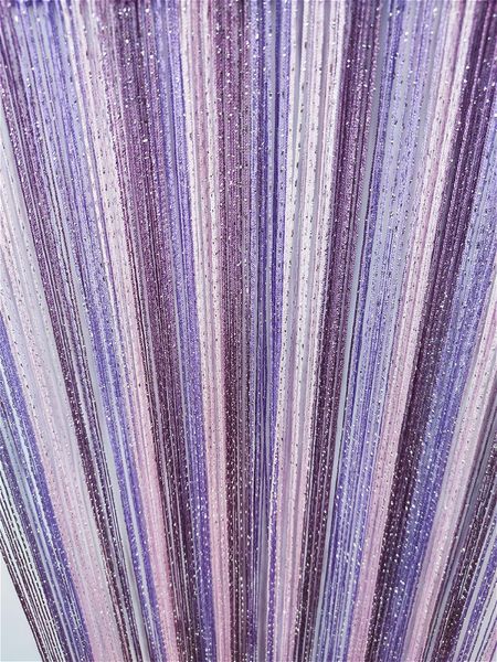 Нитяні штори Серпанок з люрексом 300x280 cm Рожево-фіолетово-сливові (NL-202) 890904031 фото