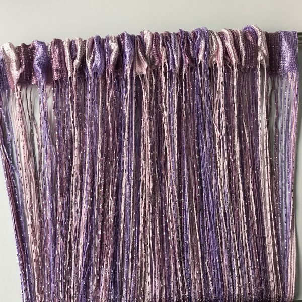 Нитяні штори Серпанок з люрексом 300x280 cm Рожево-фіолетово-сливові (NL-202) 890904031 фото