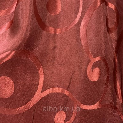 Жакардова тканина бордового кольору, висота 2,8 м (С30-7) 1372930674 фото