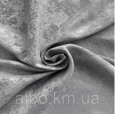 Мармурова шторна тканина однотонна, висота 2.8 м на метраж, Світло-сірий (M23-2) 1524934499 фото