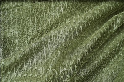 Стильний тюль сітка на основі фатину оливкового кольору на метраж, висота 3 м (SARMASIK-6) 1259329922 фото