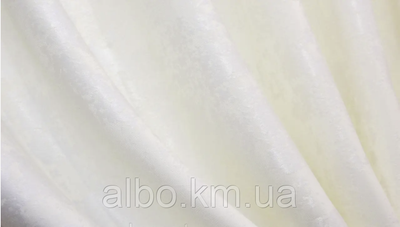 Мармурова шторна тканина однотонна, висота 2.8 м на метраж, Молочний (M23-17) 1524938592 фото