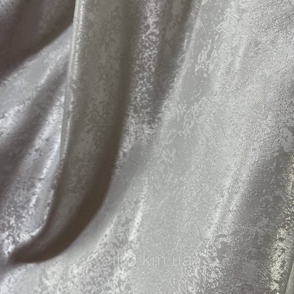 Плотная шторная ткань жаккард белого цвета с легким напылением "песок", высота 2.8 м на метраж (C33-22) 1092542790 фото