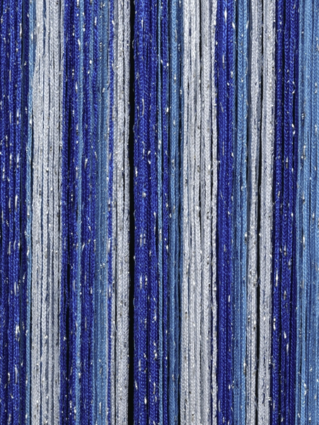 Тюль кесея в кімнату зал хол, штори нитяні на вікна в спальні дитячій кухні Біло-синьо-блакитний (NL-304) 1305507856 фото