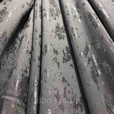Мраморная ткань на метраж темно-серая, высота 2.8 м на метраж (M19-21) 1352744688 фото